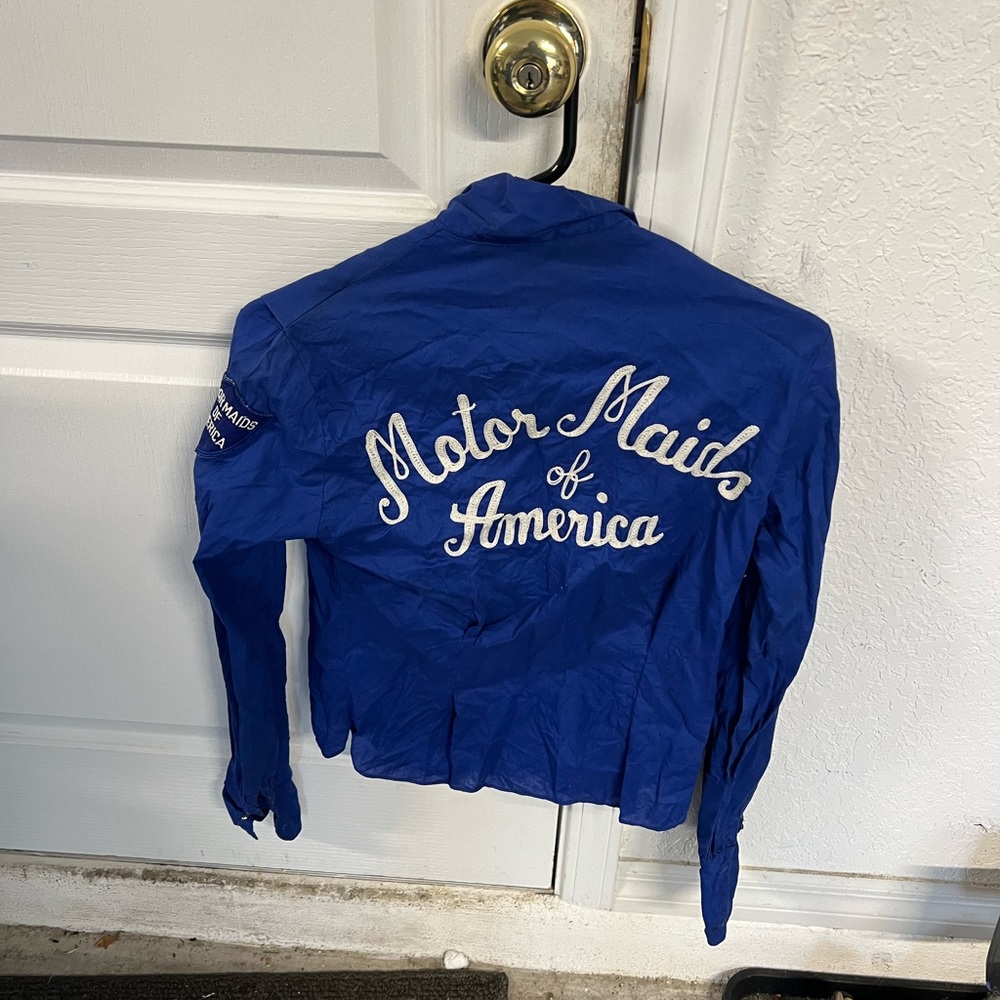 1950s vintage motor maids of America shirt with patch very rare